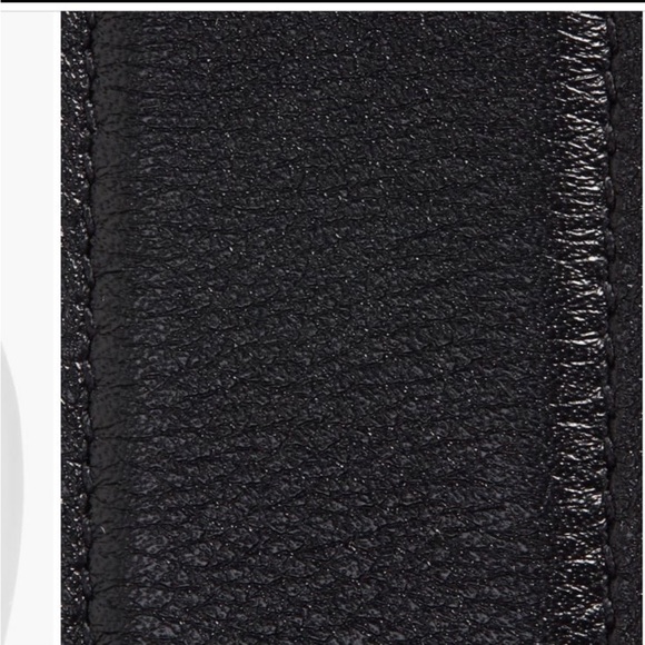 Saint Laurent NEW laque  YSL monogram leather belt